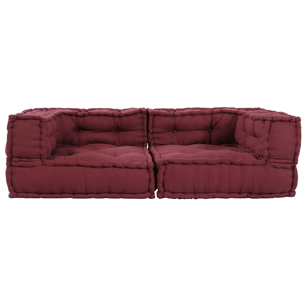 2-zits modulaire bank kastanjebruin stof 140x70x36 is nu te koop bij PeponiXL, paradijselijk wonen!