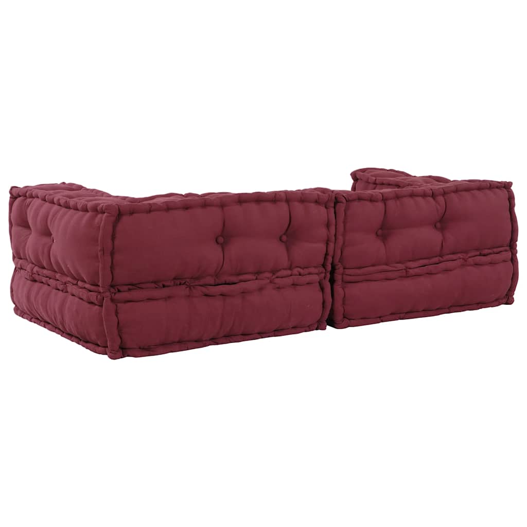 2-zits modulaire bank kastanjebruin stof 140x70x36 is nu te koop bij PeponiXL, paradijselijk wonen!