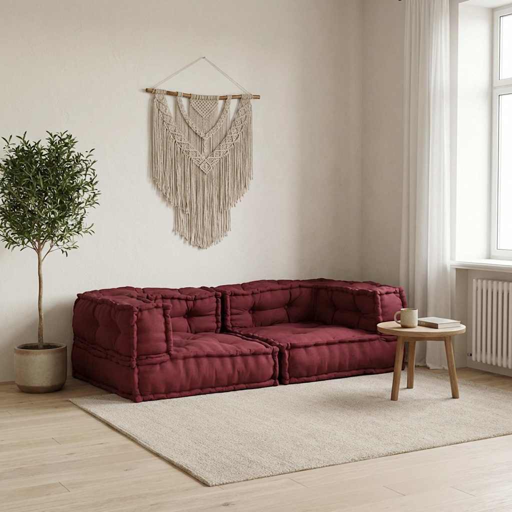 2-zits modulaire bank kastanjebruin stof 140x70x36 is nu te koop bij PeponiXL, paradijselijk wonen!