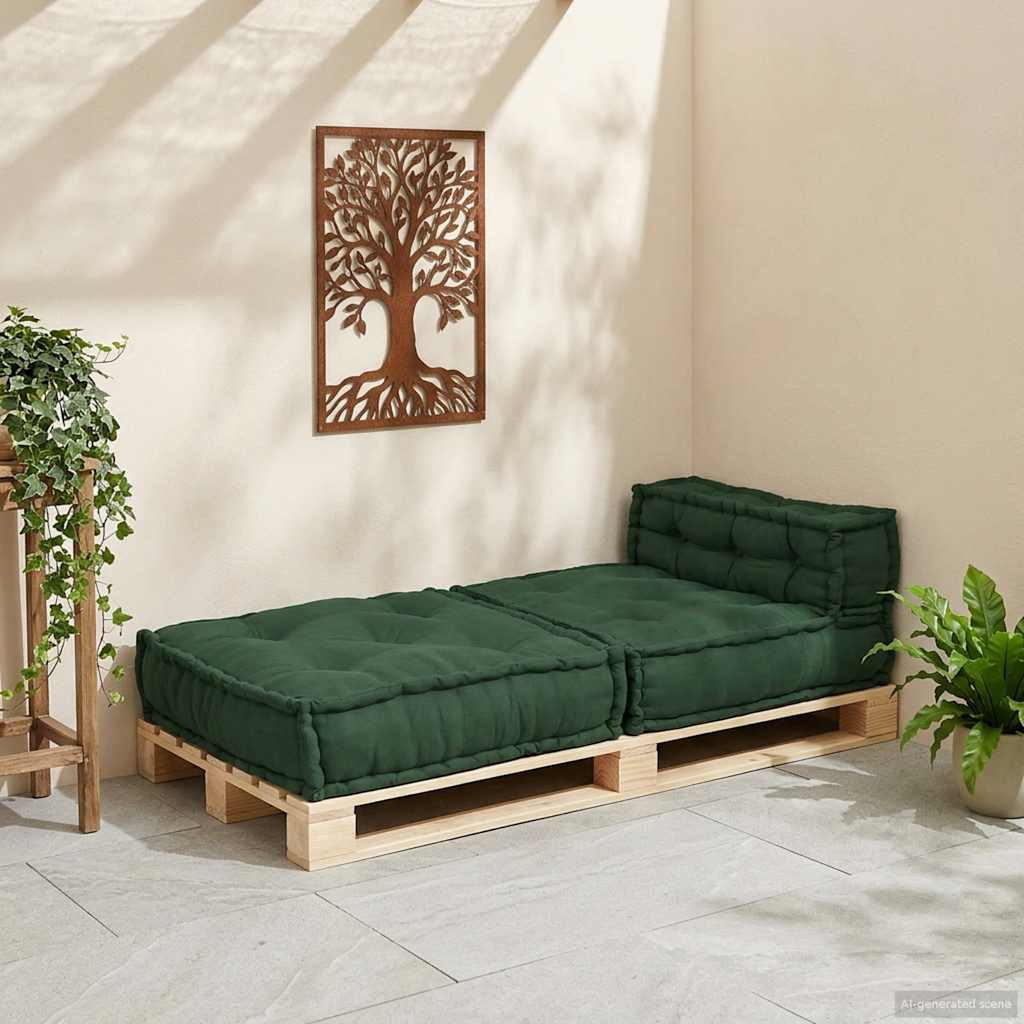 Modulaire bankstel 70x70x54 stof groen is nu te koop bij PeponiXL, paradijselijk wonen!
