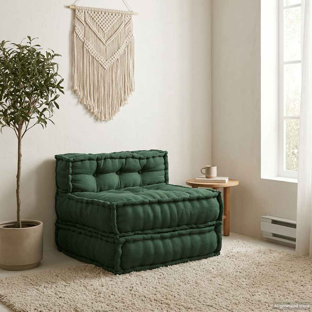 Modulaire bankstel 70x70x54 stof groen is nu te koop bij PeponiXL, paradijselijk wonen!
