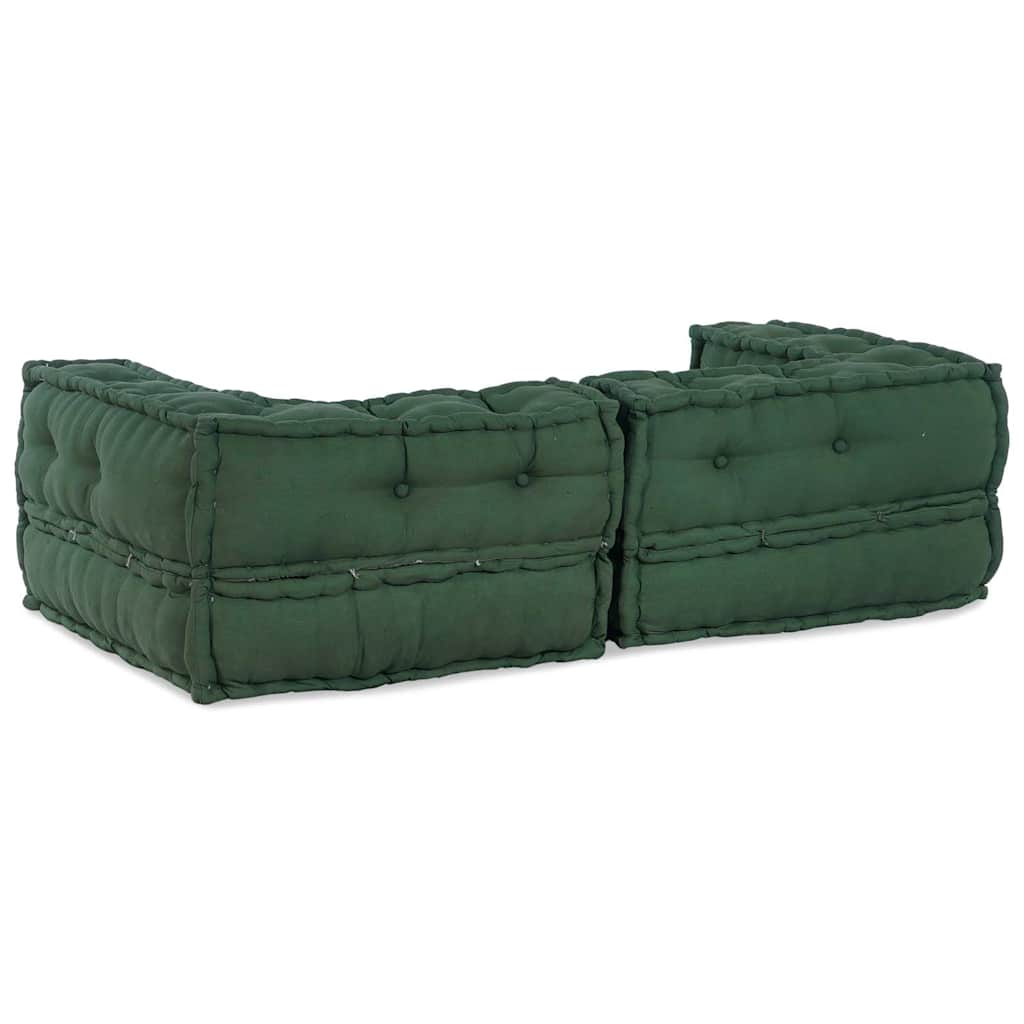 2-zits modulaire bank 140x70x36 stof groen is nu te koop bij PeponiXL, paradijselijk wonen!