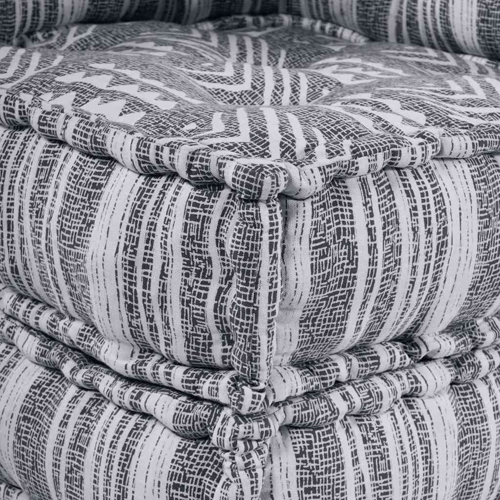 Modulair Sofabet Grijze Print 70 x 70 x 56 cm Stof is nu te koop bij PeponiXL, paradijselijk wonen!