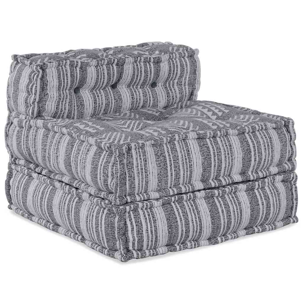 Modulair Sofabet Grijze Print 70 x 70 x 56 cm Stof is nu te koop bij PeponiXL, paradijselijk wonen!