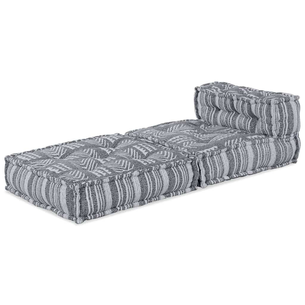 Modulair Sofabet Grijze Print 70 x 70 x 56 cm Stof is nu te koop bij PeponiXL, paradijselijk wonen!