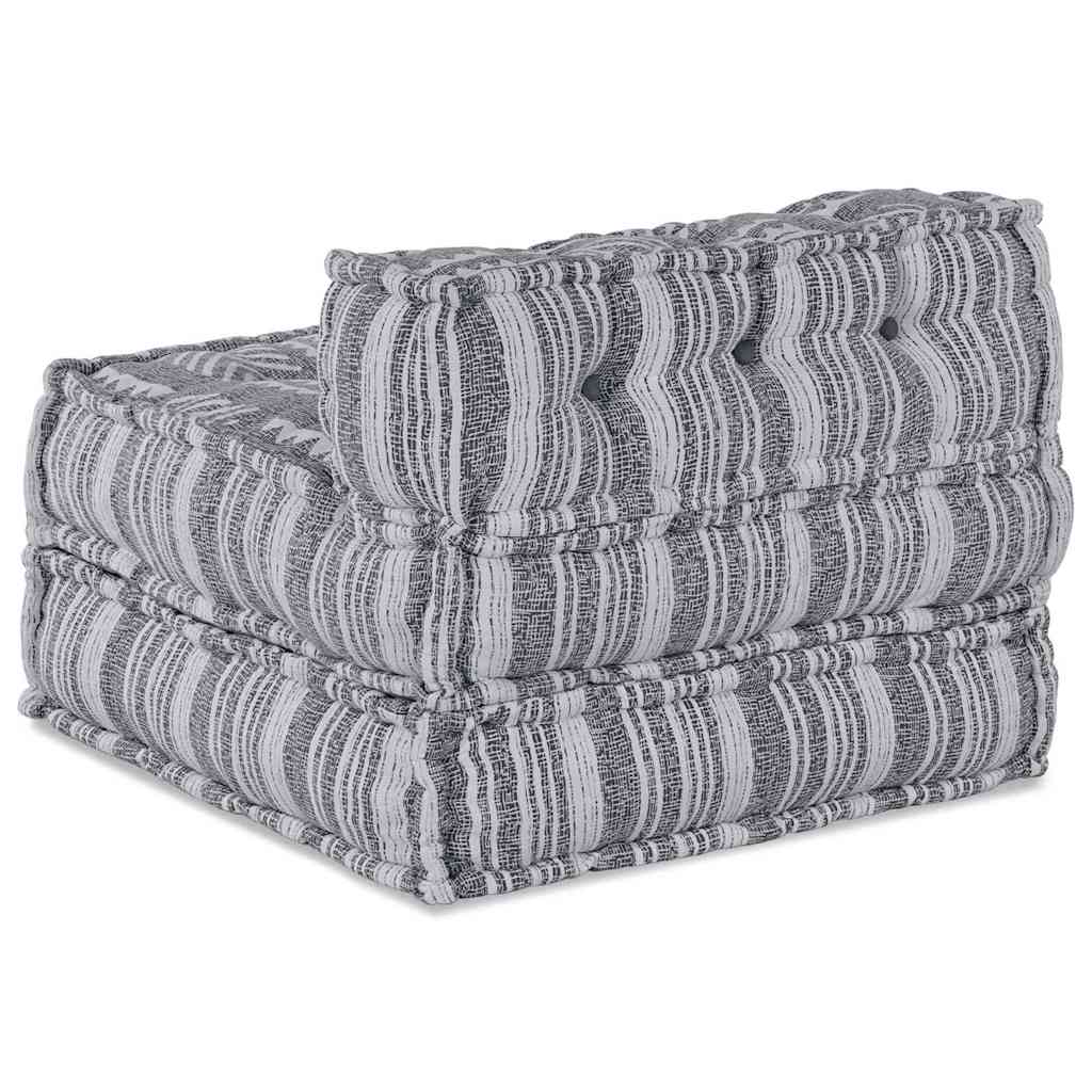Modulair Sofabet Grijze Print 70 x 70 x 56 cm Stof is nu te koop bij PeponiXL, paradijselijk wonen!