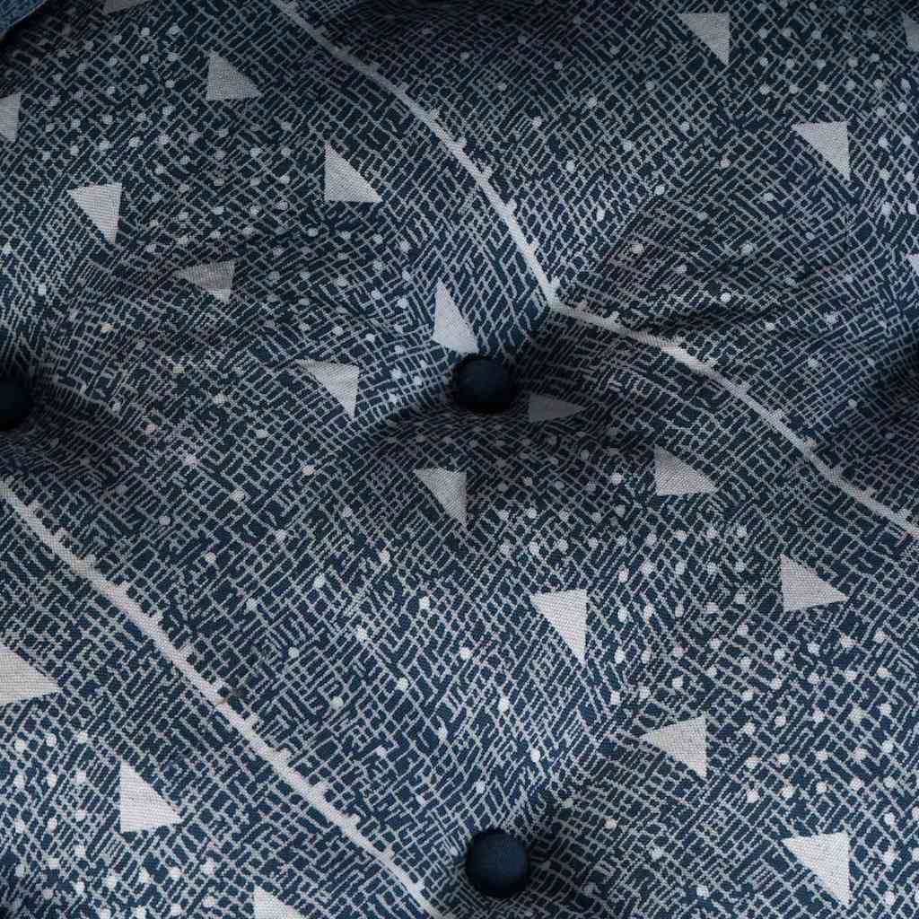 Modulaire patchwork bank Indigo Print 70 x 70 x 56 cm Stof is nu te koop bij PeponiXL, paradijselijk wonen!