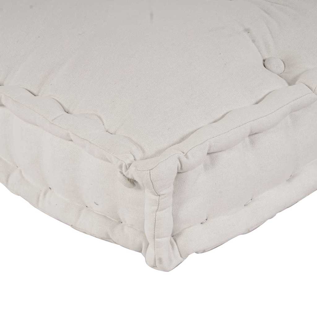 Pallet Sofa Kussen 3 pcs Crèmekleurig 120 x 80 x 34 cm Stof is nu te koop bij PeponiXL, paradijselijk wonen!
