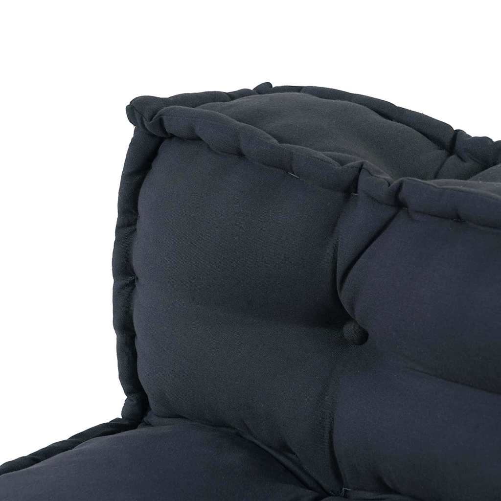 Pallet Sofa Kussen 2 pcs Antracietkleurig 120 x 80 x 38 cm Stof is nu te koop bij PeponiXL, paradijselijk wonen!