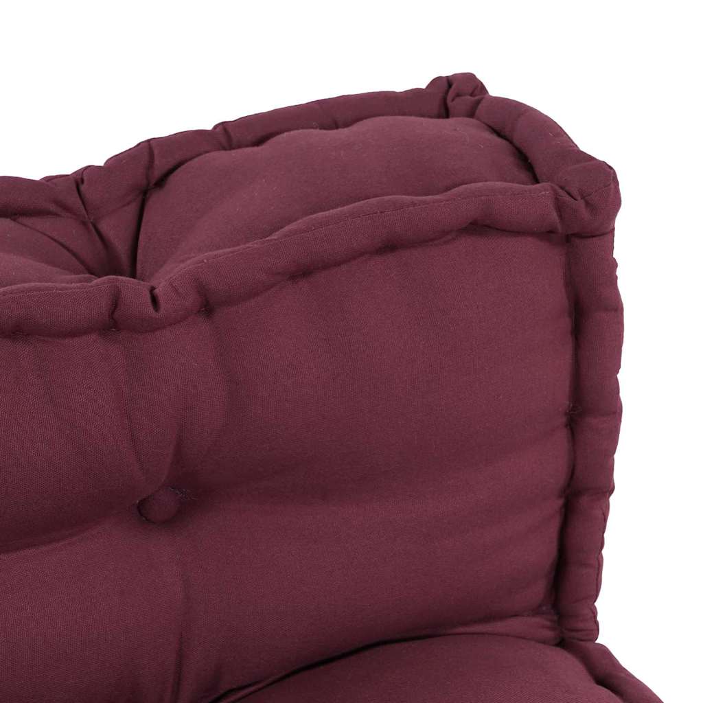 Pallet Sofa Kussen 2 pcs Bordeaux 120 x 80 x 38 cm Stof is nu te koop bij PeponiXL, paradijselijk wonen!