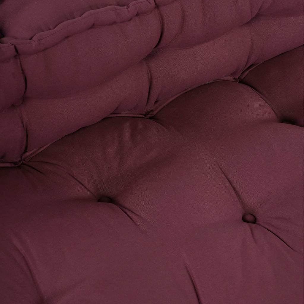 Pallet Sofa Kussen 2 pcs Bordeaux 120 x 80 x 38 cm Stof is nu te koop bij PeponiXL, paradijselijk wonen!