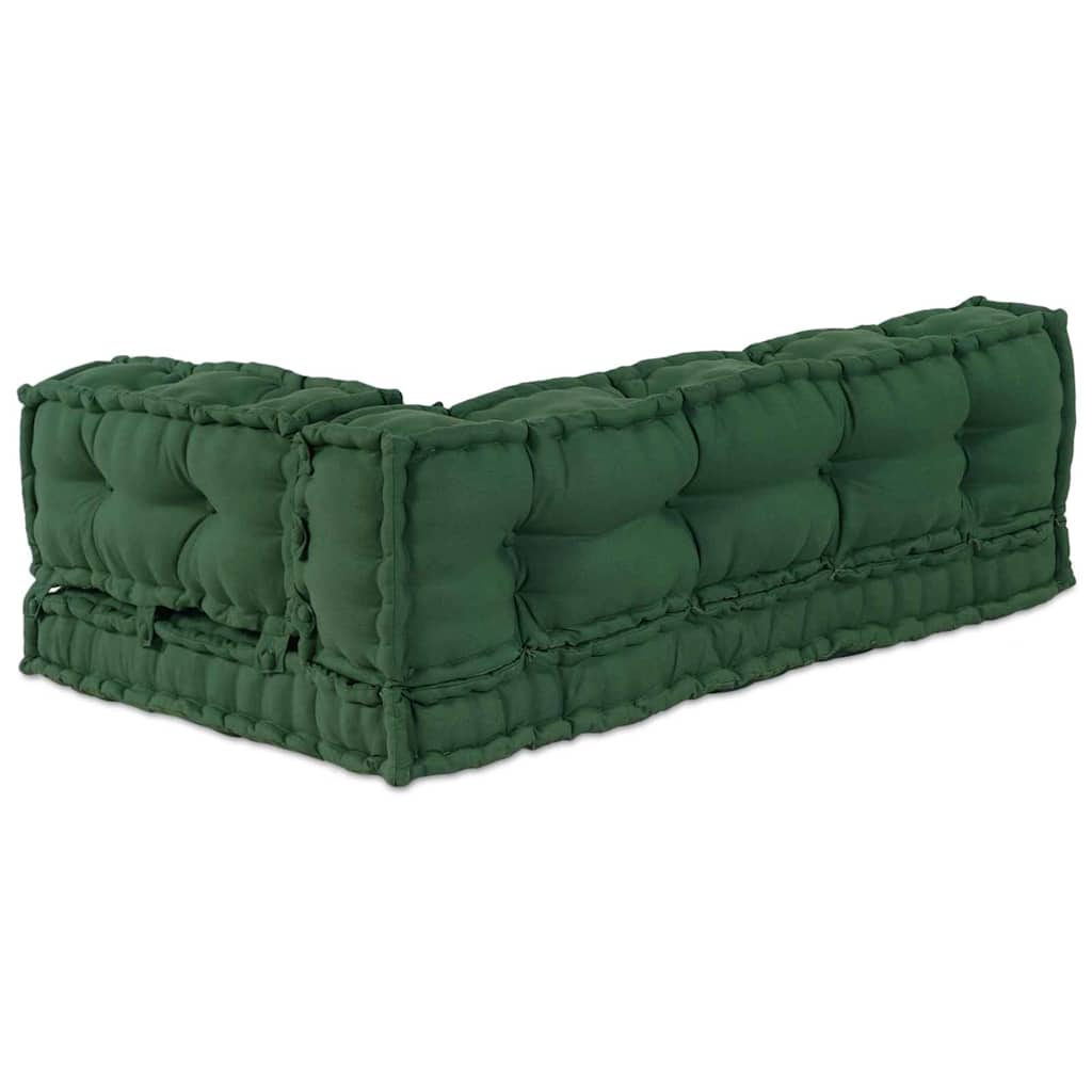 Pallet Sofa Kussen 3 pcs Groen 120 x 80 x 38 cm Stof is nu te koop bij PeponiXL, paradijselijk wonen!