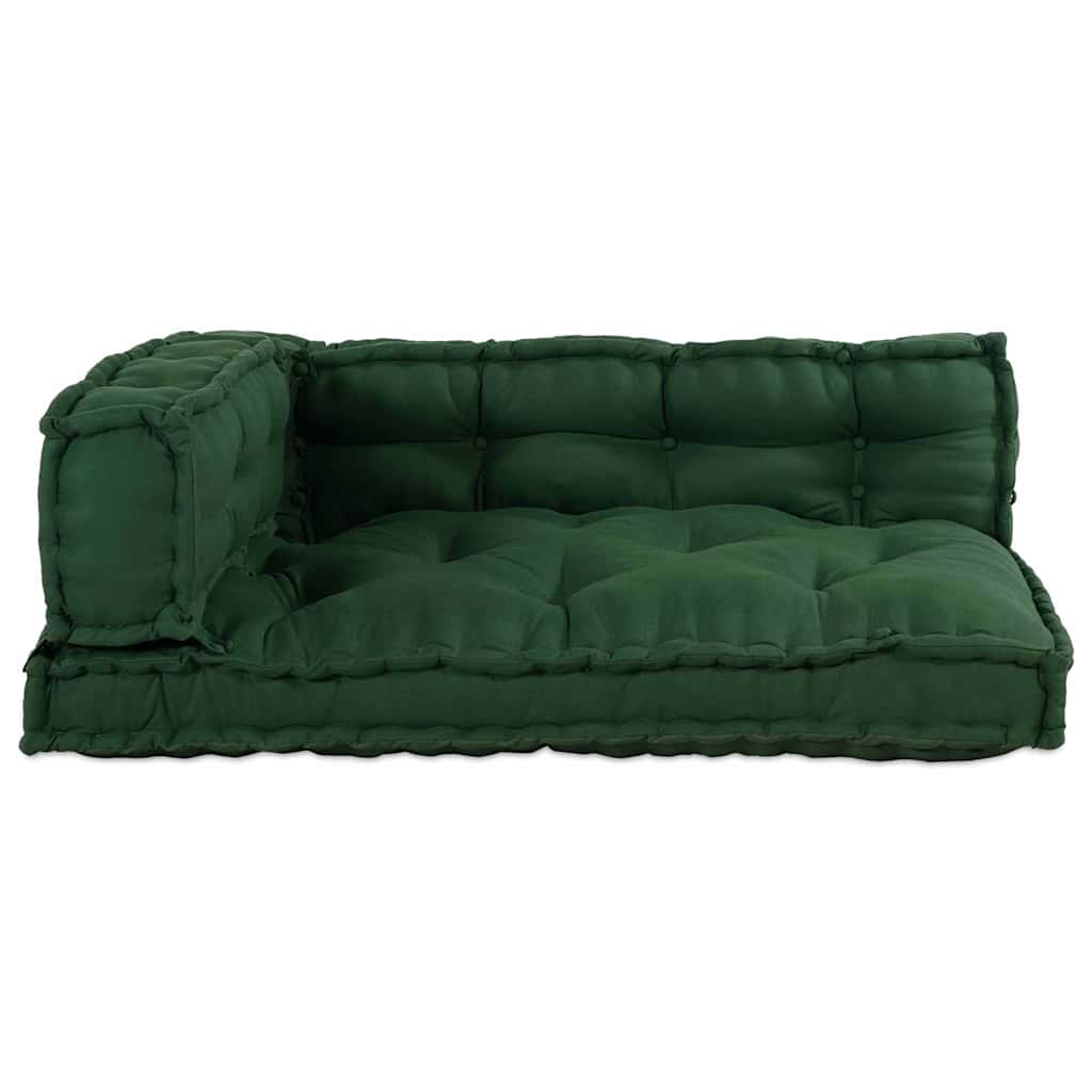 Pallet Sofa Kussen 3 pcs Groen 120 x 80 x 38 cm Stof is nu te koop bij PeponiXL, paradijselijk wonen!