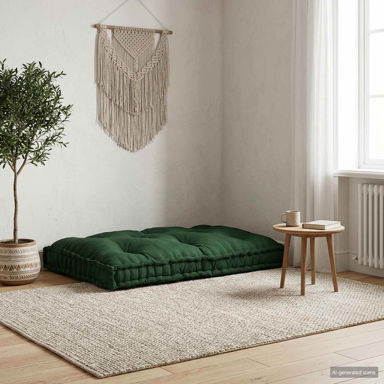 Pallet Sofa Kussen Groen 120 x 80 x 12 cm Stof is nu te koop bij PeponiXL, paradijselijk wonen!