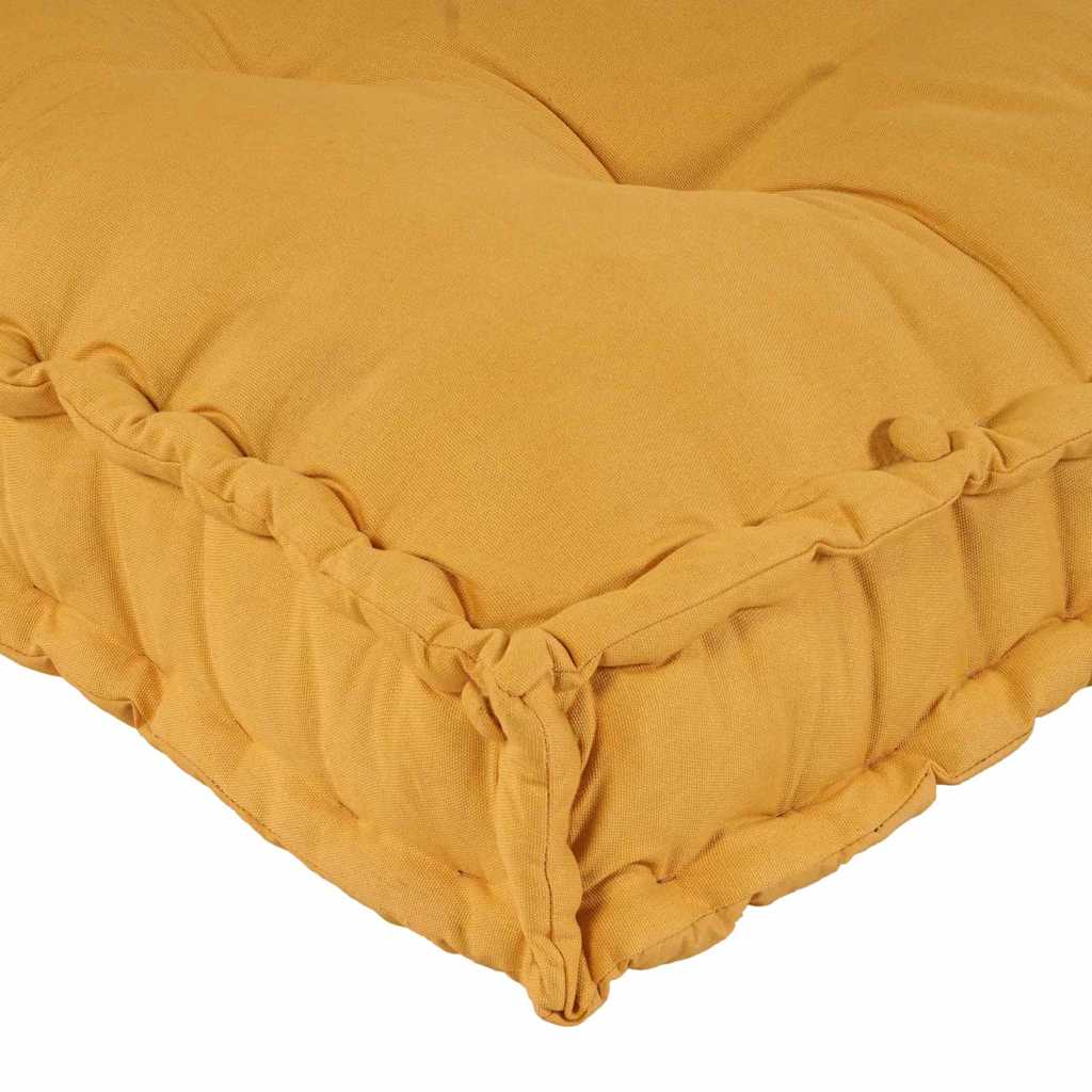 Pallet Sofa Kussen 3 pcs Geel 120 x 80 x 38 cm Stof is nu te koop bij PeponiXL, paradijselijk wonen!