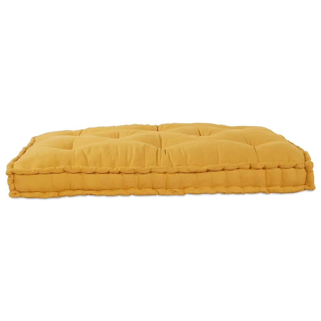 Pallet Sofa Kussen Geel 120 x 80 x 12 cm Stof is nu te koop bij PeponiXL, paradijselijk wonen!