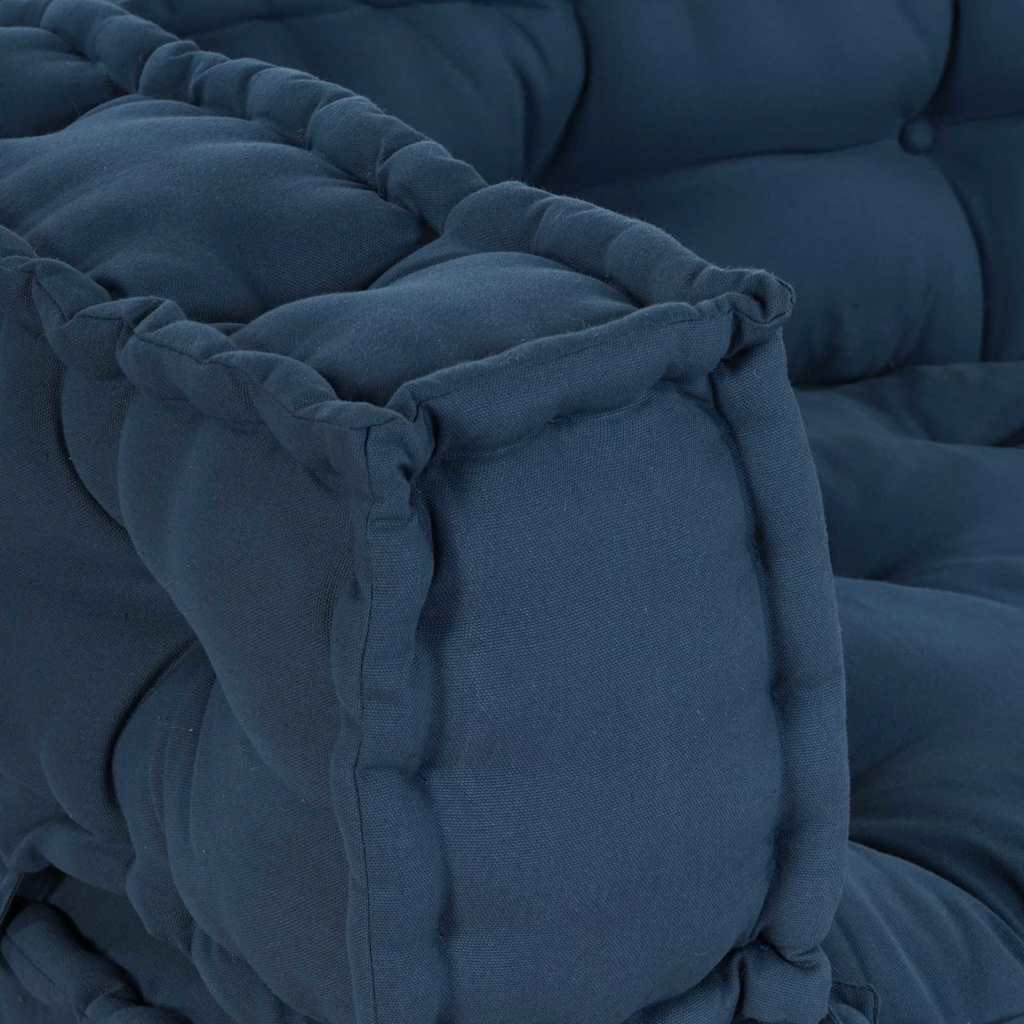 Pallet Sofa Kussen 3 pcs Indigo 120 x 80 x 38 cm Stof is nu te koop bij PeponiXL, paradijselijk wonen!