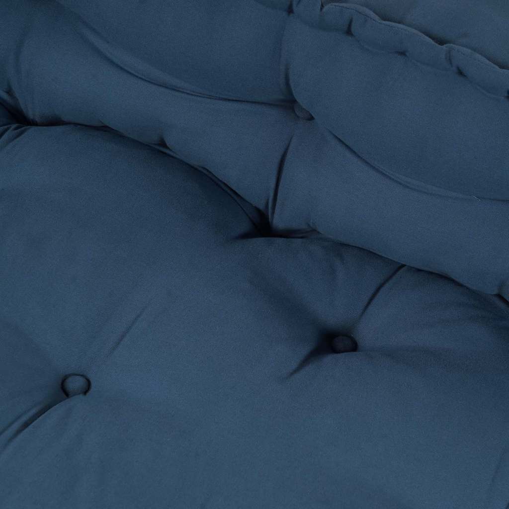 Pallet Sofa Kussen 2 pcs Indigo 120 x 80 x 38 cm Stof is nu te koop bij PeponiXL, paradijselijk wonen!