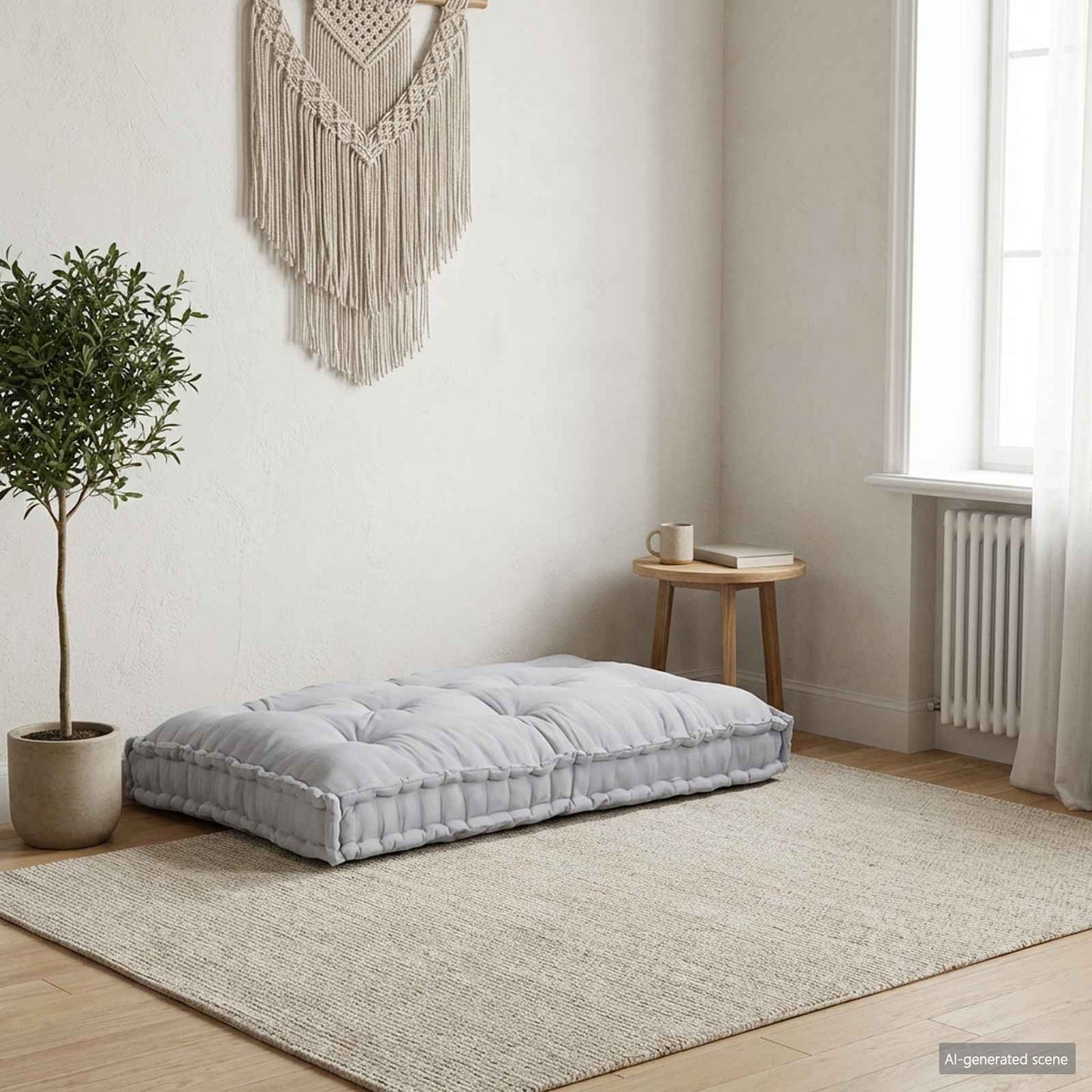 Pallet Sofa Kussen Grijs 120 x 80 x 12 cm Stof is nu te koop bij PeponiXL, paradijselijk wonen!