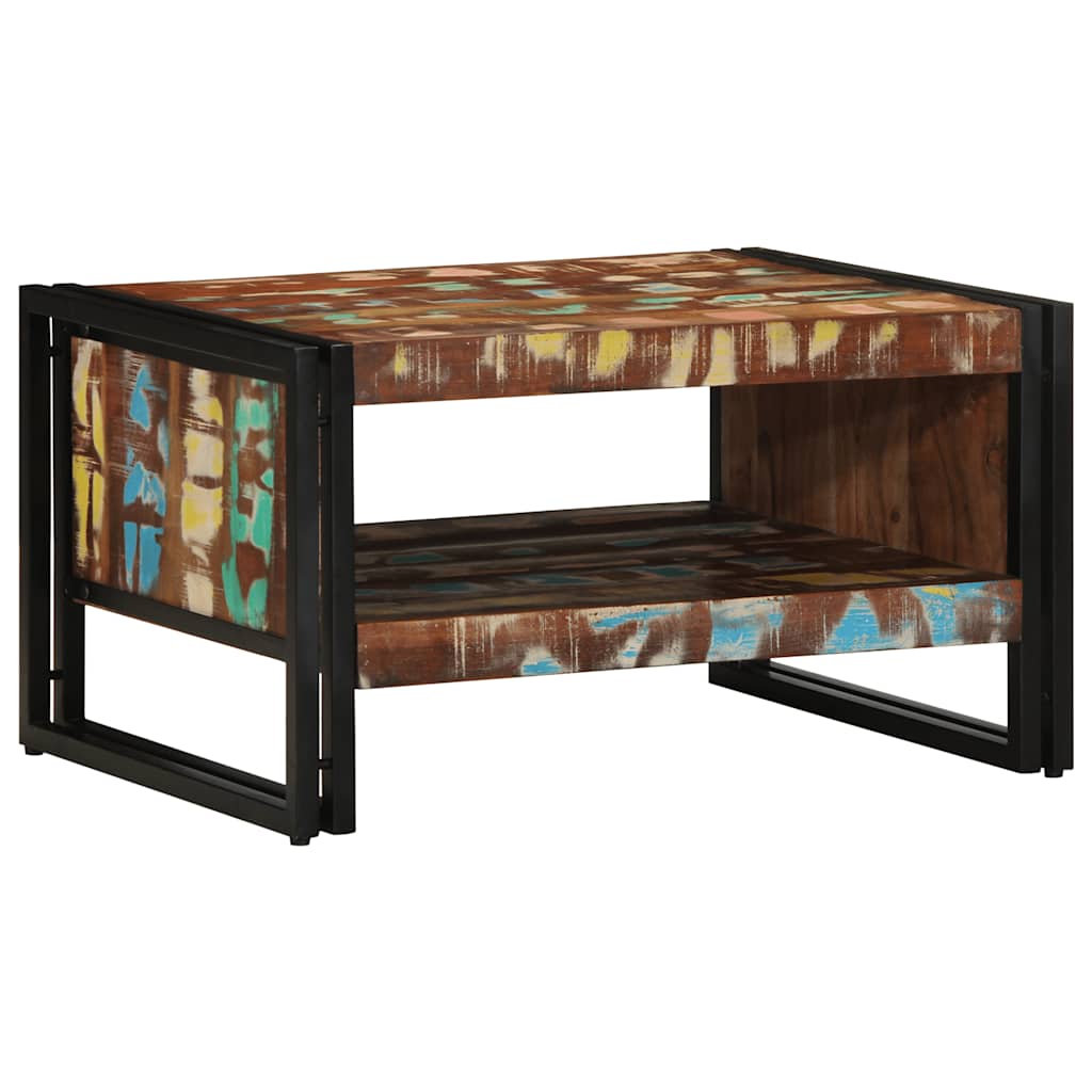 Salontafel 70x50x38 cm massief gerecycled hout meerkleurig is nu te koop bij PeponiXL, paradijselijk wonen!