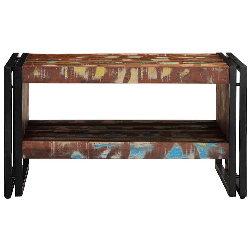 Salontafel 70x50x38 cm massief gerecycled hout meerkleurig is nu te koop bij PeponiXL, paradijselijk wonen!