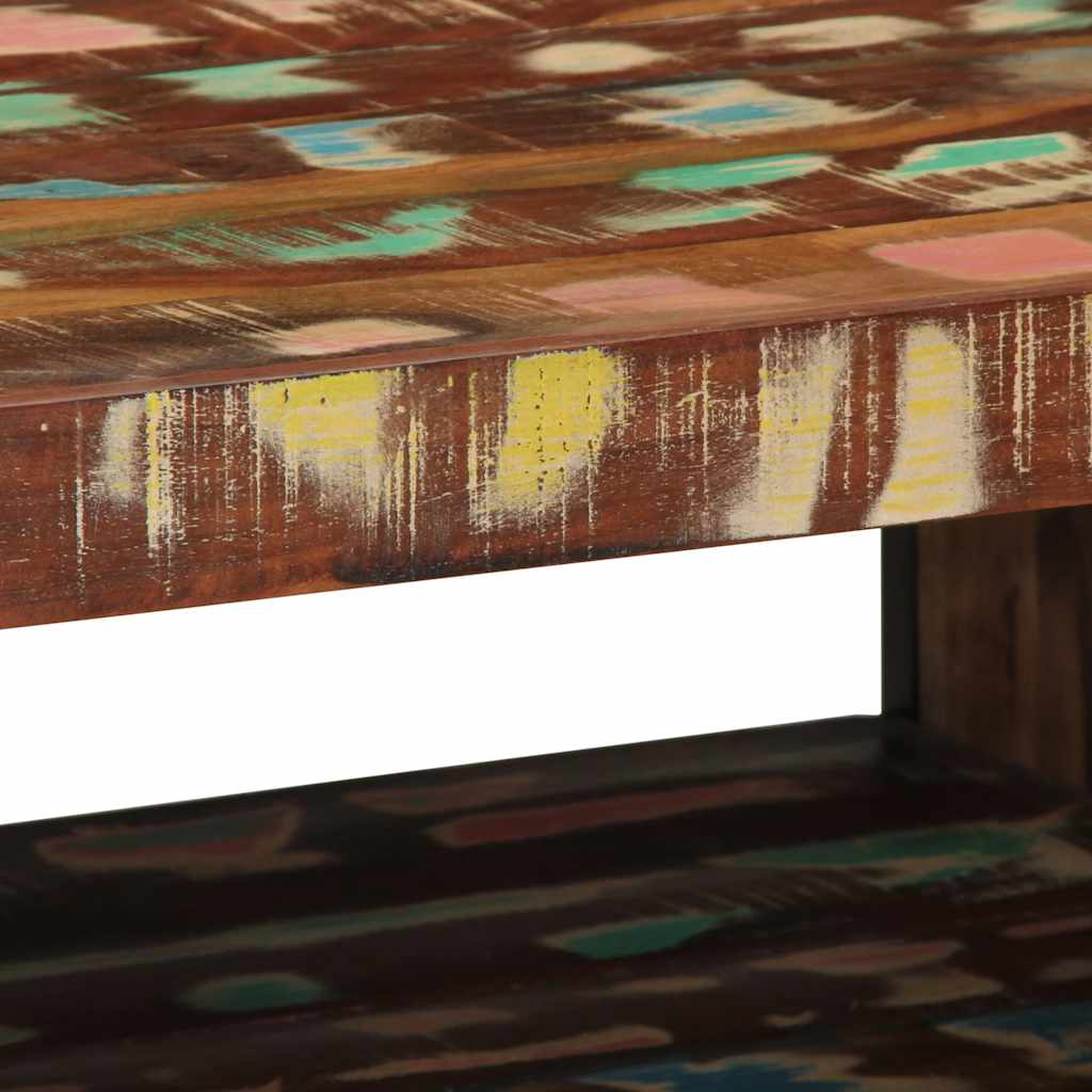 Salontafel 70x50x38 cm massief gerecycled hout meerkleurig is nu te koop bij PeponiXL, paradijselijk wonen!