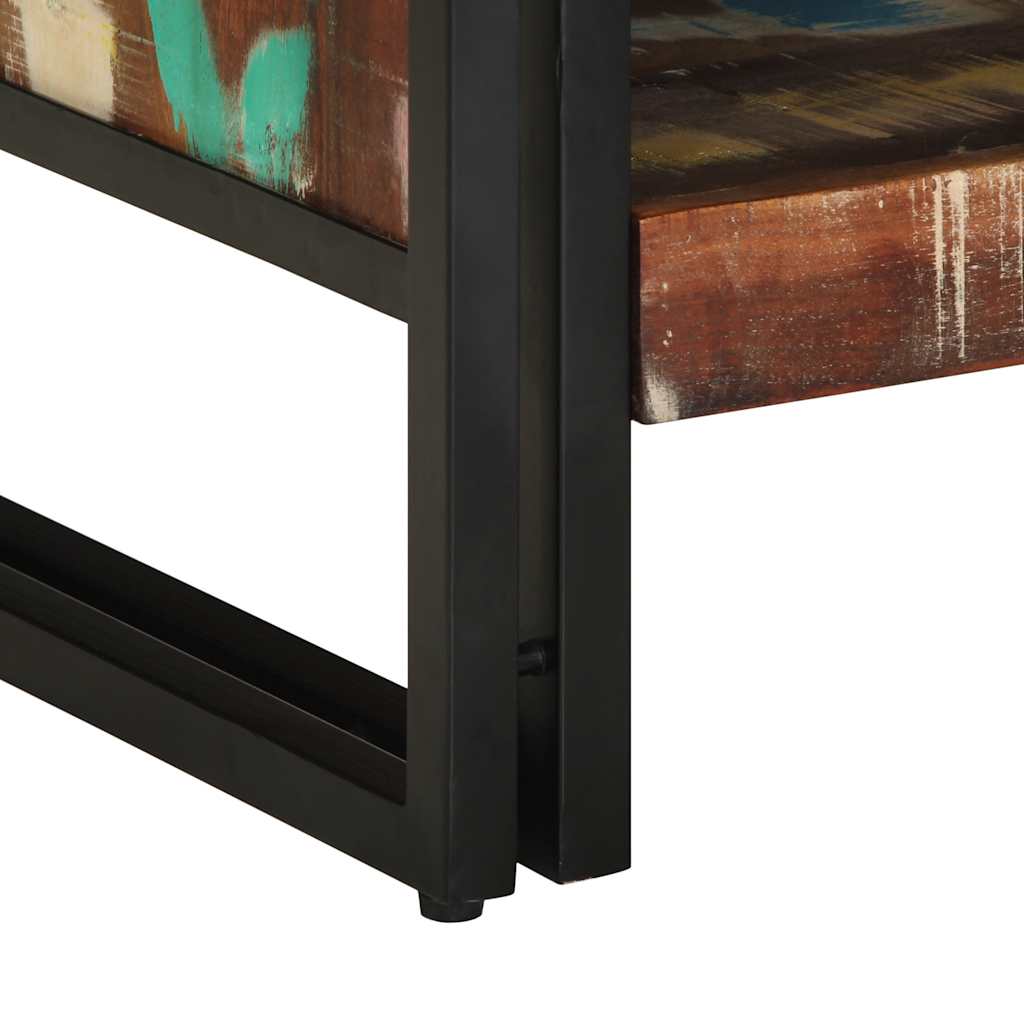 Salontafel 70x50x38 cm massief gerecycled hout meerkleurig is nu te koop bij PeponiXL, paradijselijk wonen!