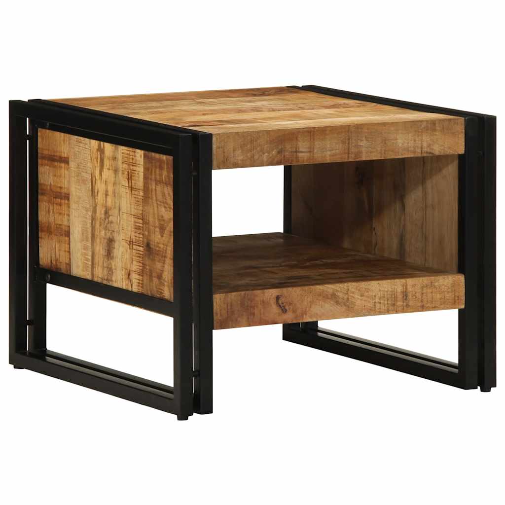 Salontafel 50x50x38 cm massief ruw hout mango is nu te koop bij PeponiXL, paradijselijk wonen!