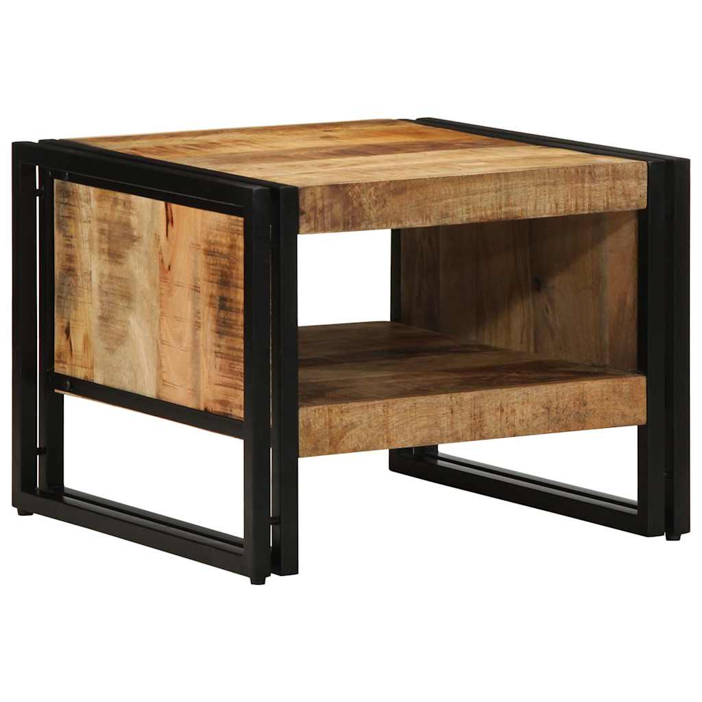 Salontafel 50x50x38 cm massief ruw hout mango is nu te koop bij PeponiXL, paradijselijk wonen!