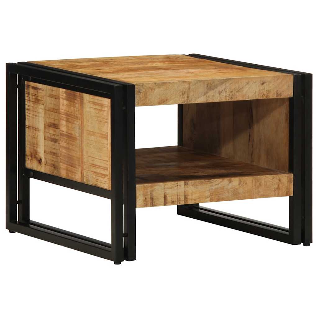 Salontafel 50x50x38 cm massief ruw hout mango is nu te koop bij PeponiXL, paradijselijk wonen!