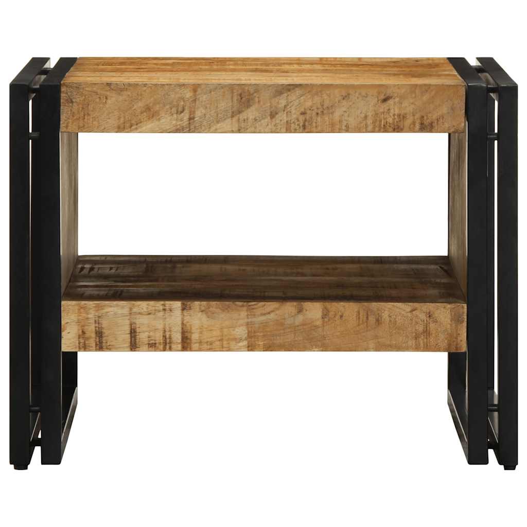 Salontafel 50x50x38 cm massief ruw hout mango is nu te koop bij PeponiXL, paradijselijk wonen!