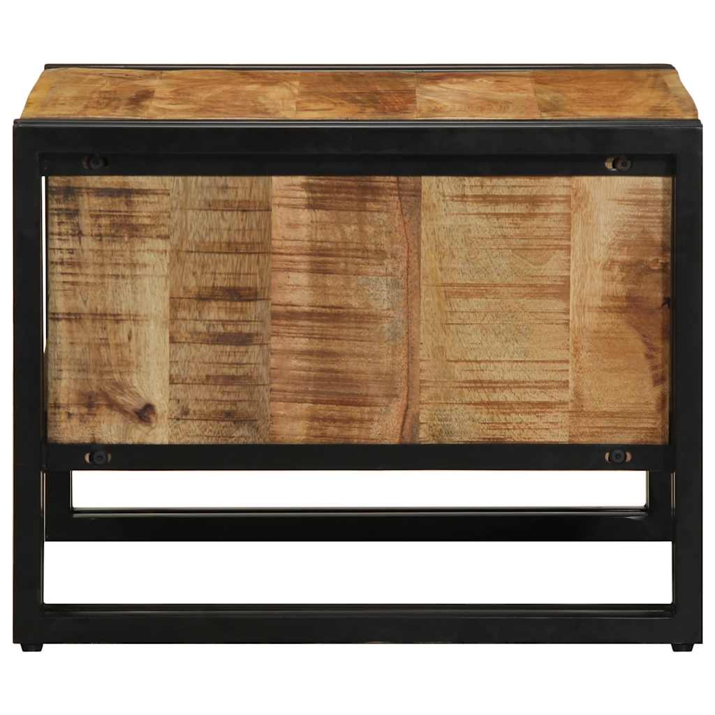 Salontafel 50x50x38 cm massief ruw hout mango is nu te koop bij PeponiXL, paradijselijk wonen!