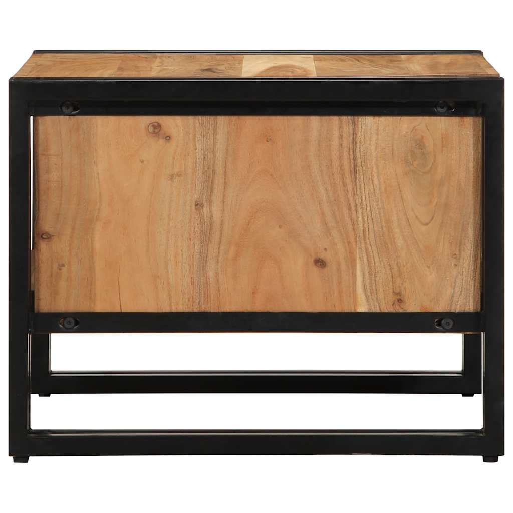 Salontafel 50x50x38 cm massief acaciahout is nu te koop bij PeponiXL, paradijselijk wonen!