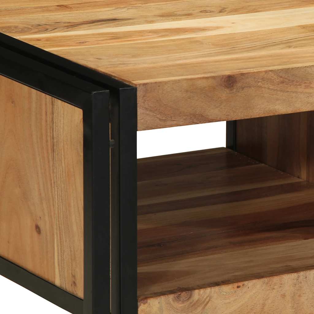 Salontafel 50x50x38 cm massief acaciahout is nu te koop bij PeponiXL, paradijselijk wonen!