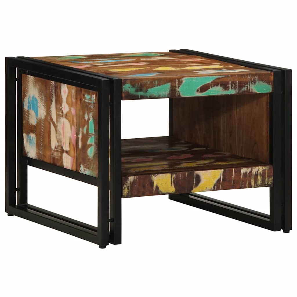 Salontafel 50x50x38 cm massief gerecycled hout meerkleurig is nu te koop bij PeponiXL, paradijselijk wonen!