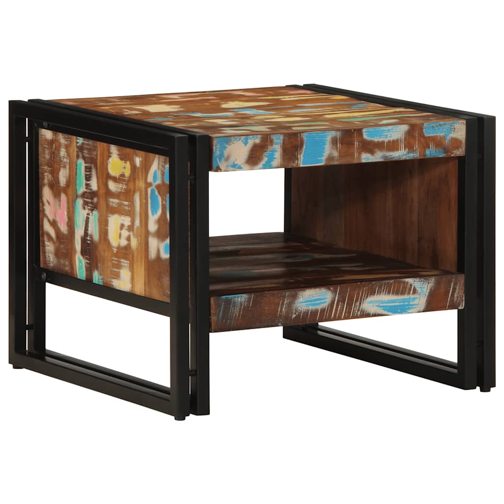 Salontafel 50x50x38 cm massief gerecycled hout meerkleurig is nu te koop bij PeponiXL, paradijselijk wonen!