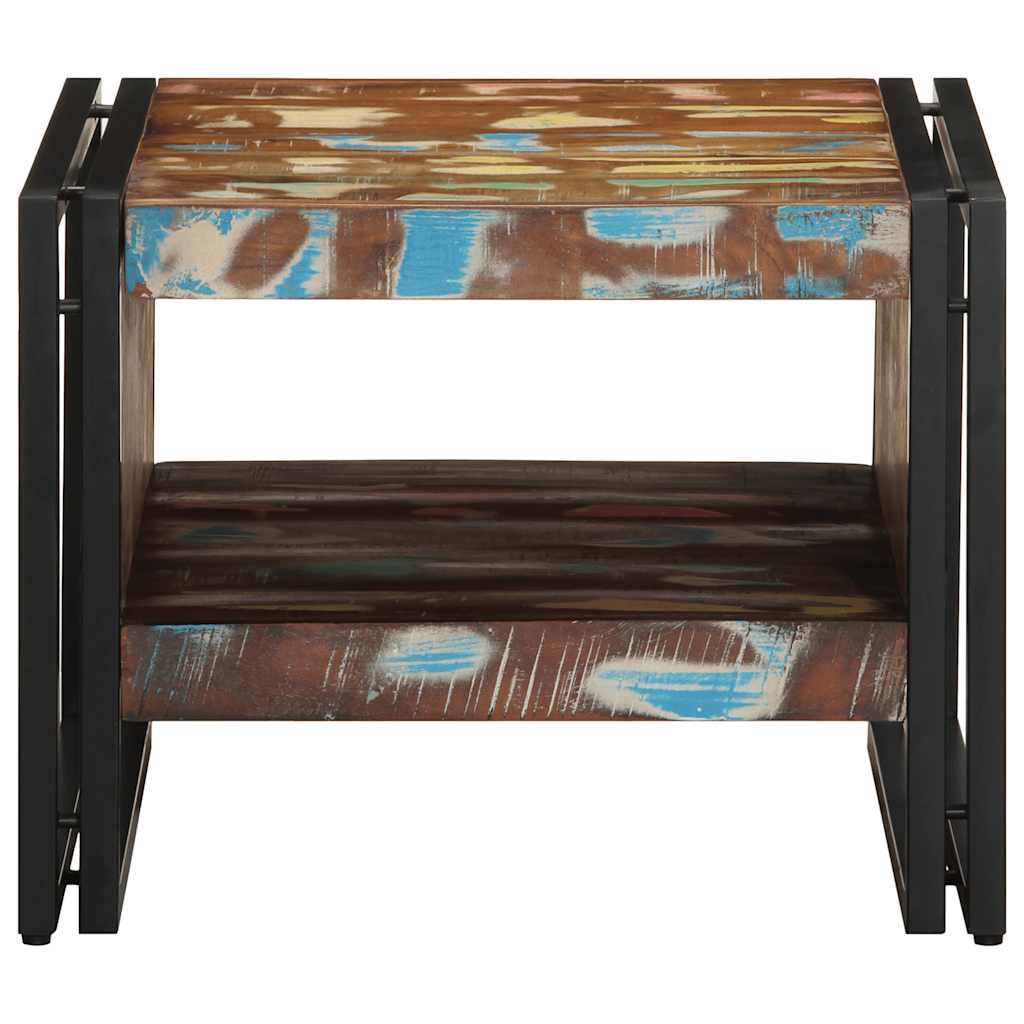 Salontafel 50x50x38 cm massief gerecycled hout meerkleurig is nu te koop bij PeponiXL, paradijselijk wonen!