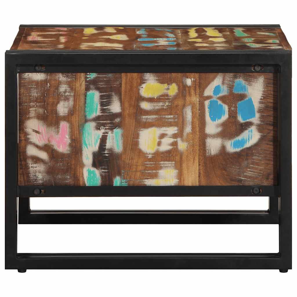 Salontafel 50x50x38 cm massief gerecycled hout meerkleurig is nu te koop bij PeponiXL, paradijselijk wonen!