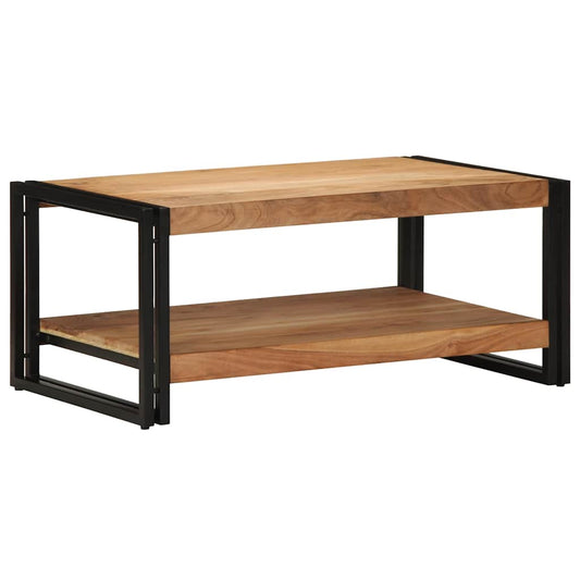 Salontafel 90x50x38 cm massief acaciahout is nu te koop bij PeponiXL, paradijselijk wonen!
