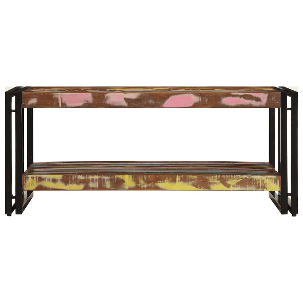 Salontafel 90x50x38 cm massief gerecycled hout meerkleurig is nu te koop bij PeponiXL, paradijselijk wonen!