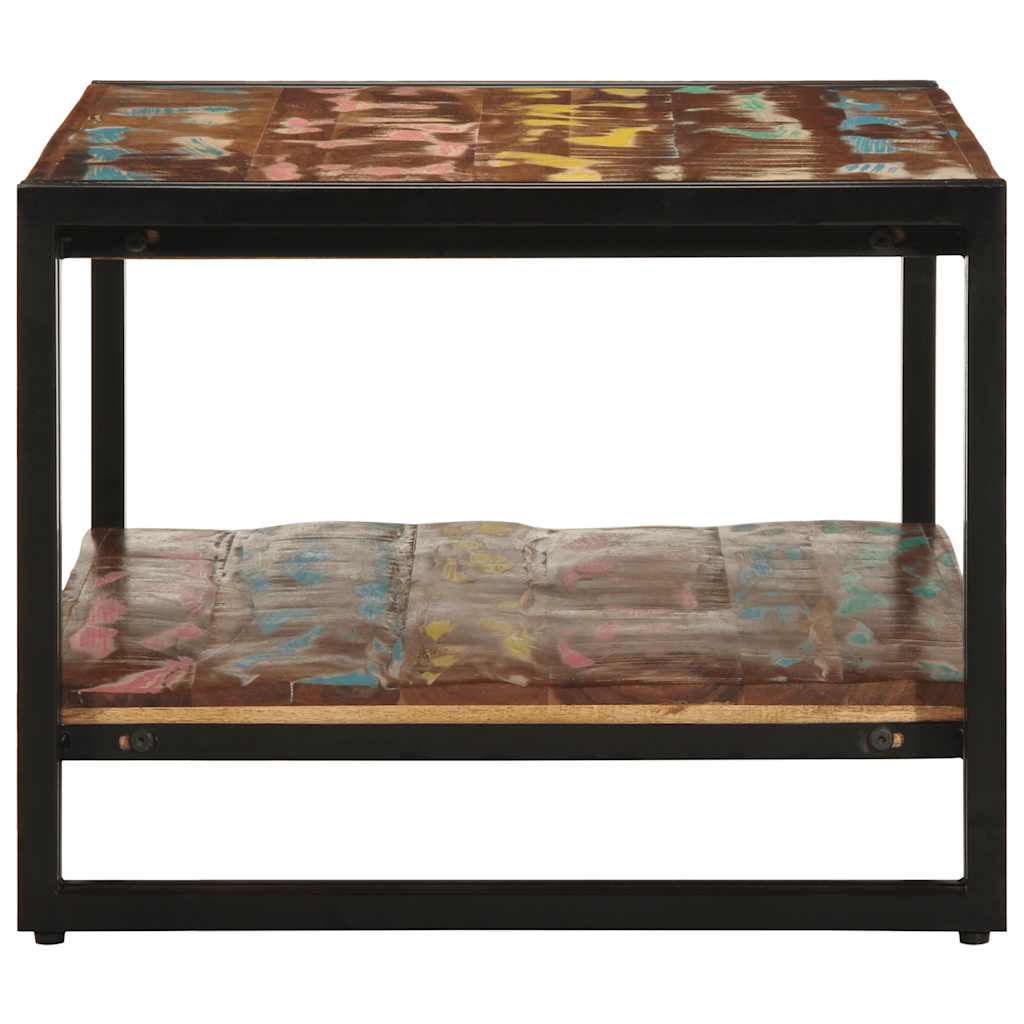 Salontafel 90x50x38 cm massief gerecycled hout meerkleurig is nu te koop bij PeponiXL, paradijselijk wonen!