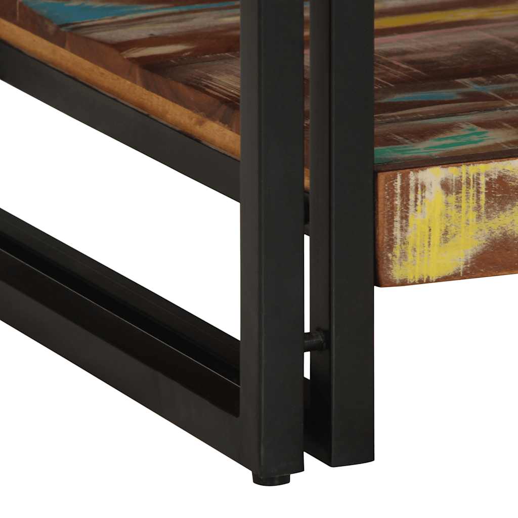 Salontafel 90x50x38 cm massief gerecycled hout meerkleurig is nu te koop bij PeponiXL, paradijselijk wonen!