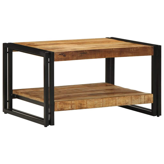 Salontafel 70x50x38 cm massief ruw mangohout is nu te koop bij PeponiXL, paradijselijk wonen!