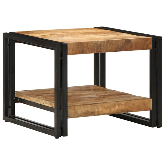Salontafel 50x50x38 cm massief ruw hout mango is nu te koop bij PeponiXL, paradijselijk wonen!