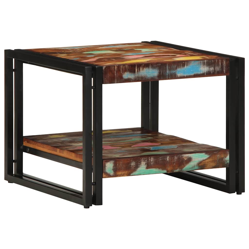 Salontafel 50x50x38 cm massief gerecycled hout meerkleurig is nu te koop bij PeponiXL, paradijselijk wonen!
