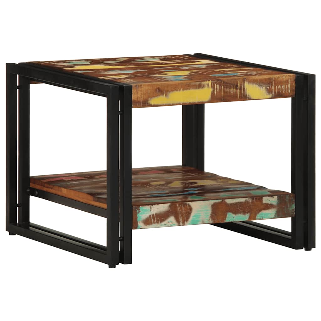 Salontafel 50x50x38 cm massief gerecycled hout meerkleurig is nu te koop bij PeponiXL, paradijselijk wonen!