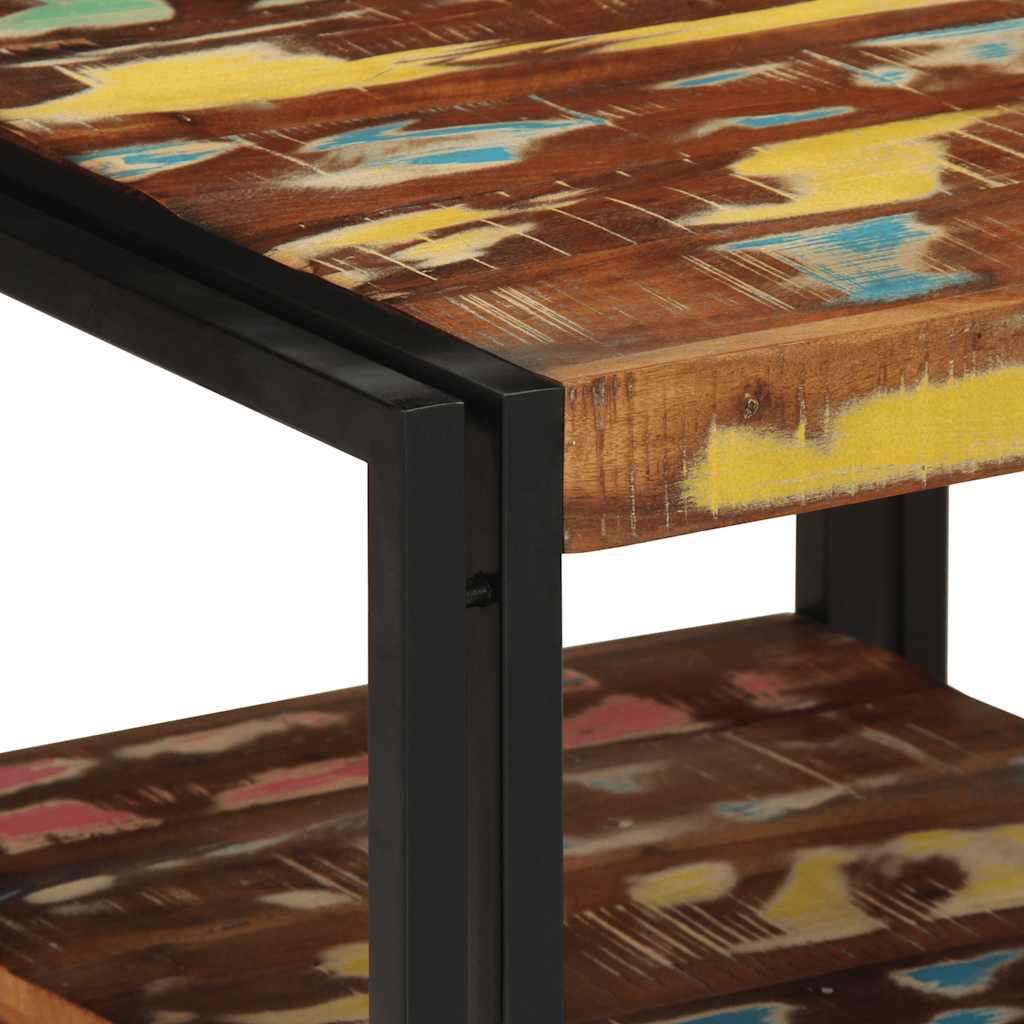 Salontafel 50x50x38 cm massief gerecycled hout meerkleurig is nu te koop bij PeponiXL, paradijselijk wonen!