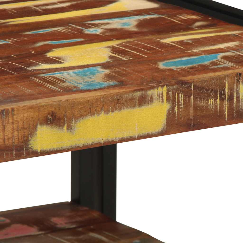 Salontafel 50x50x38 cm massief gerecycled hout meerkleurig is nu te koop bij PeponiXL, paradijselijk wonen!