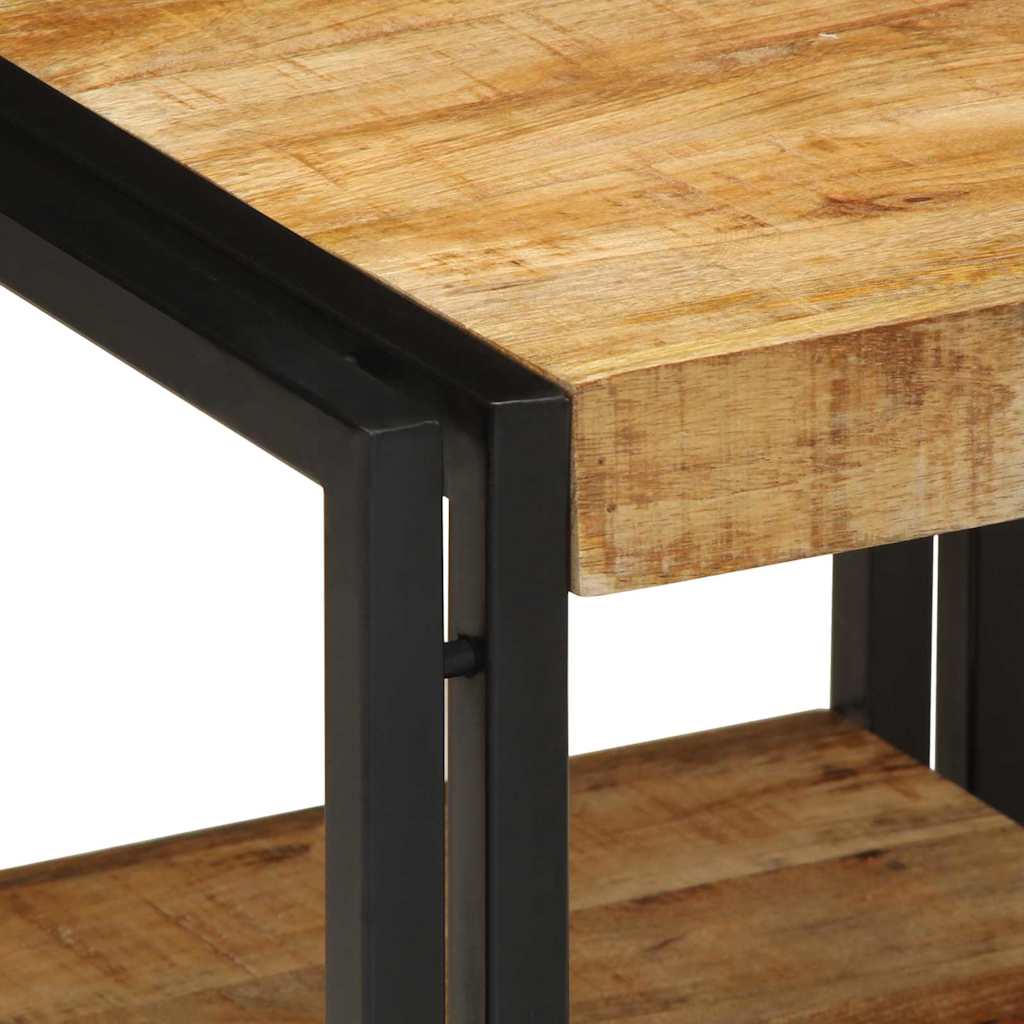 Salontafel Bruin 40 x 40 x 38 cm Massief Mango Hout is nu te koop bij PeponiXL, paradijselijk wonen!