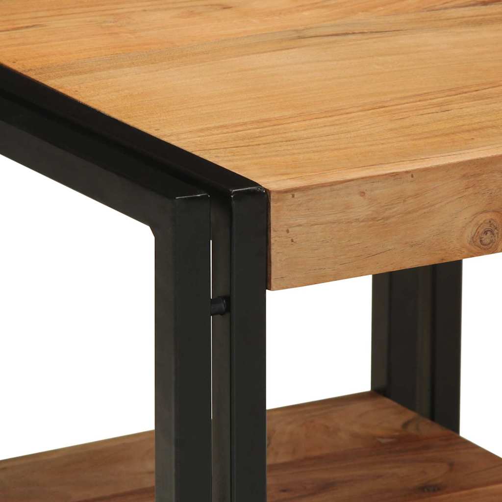 Salontafel Bruin 40 x 40 x 38 cm Massief Acaciahout is nu te koop bij PeponiXL, paradijselijk wonen!